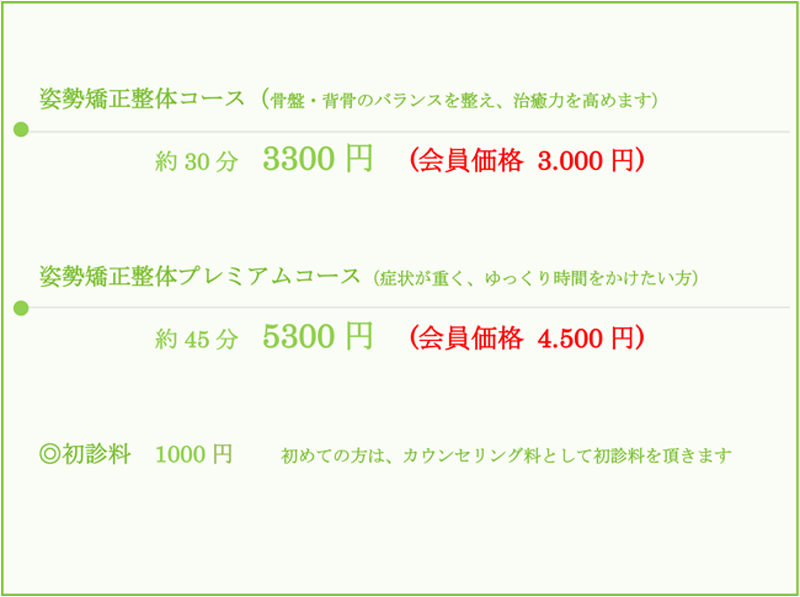 料金表